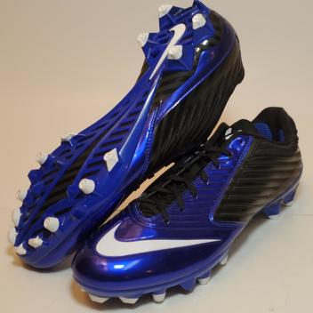 black and blue football cleats