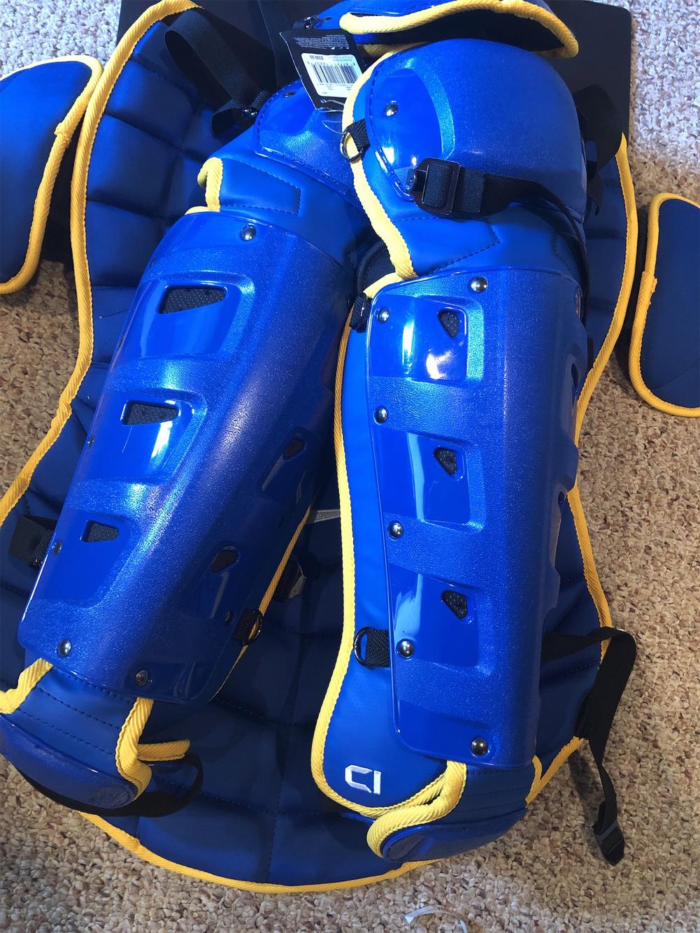 Brand New Pro Issue Nike Catchers Gear Royal And Yellow SidelineSwap