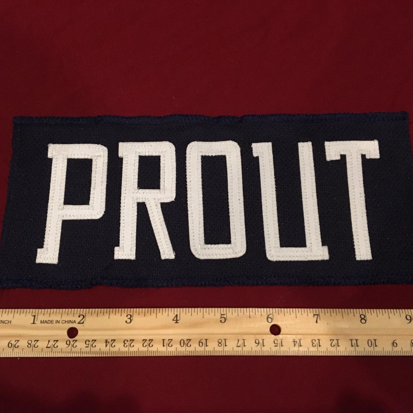 Dalton PROUT Springfield Falcons AHL Hockey Jersey Nameplate Tag Blue