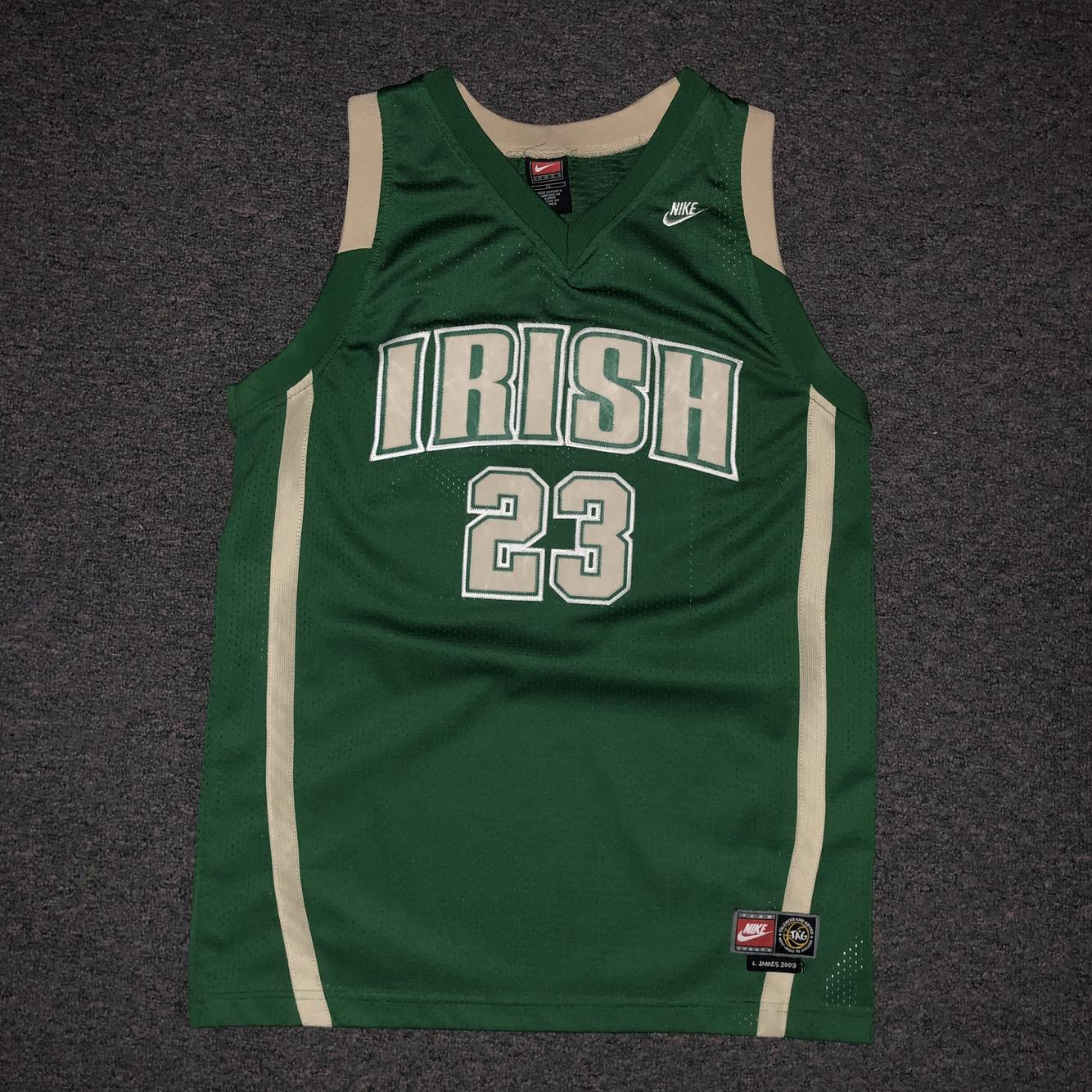 lebron james irish jersey authentic