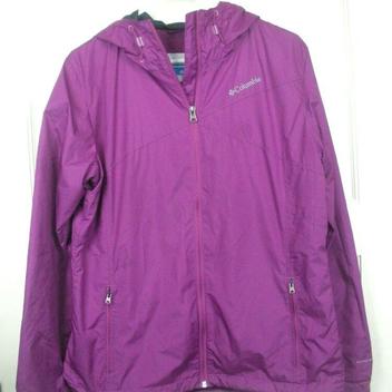 columbia purple windbreaker