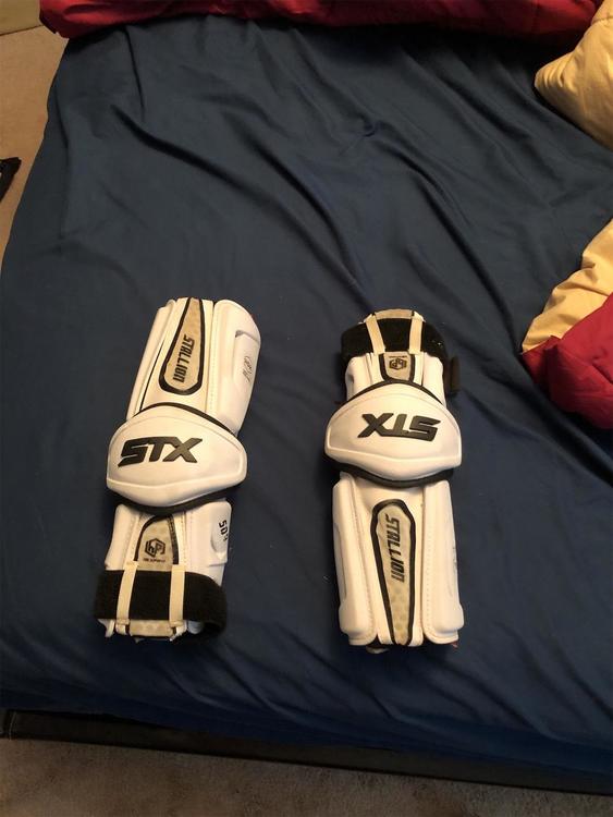 STX Stallion 500 Arm Guards Size Medium SOLD Lacrosse Protective