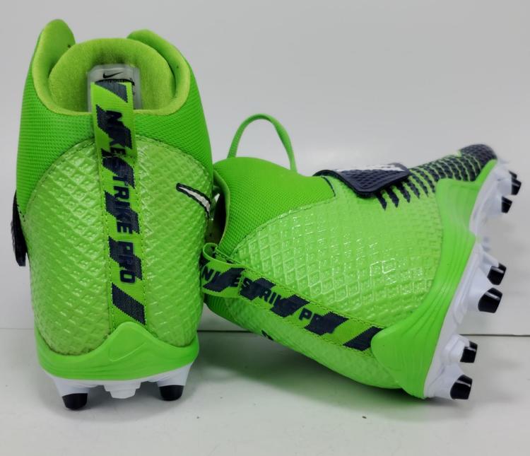 blue and green football cleats