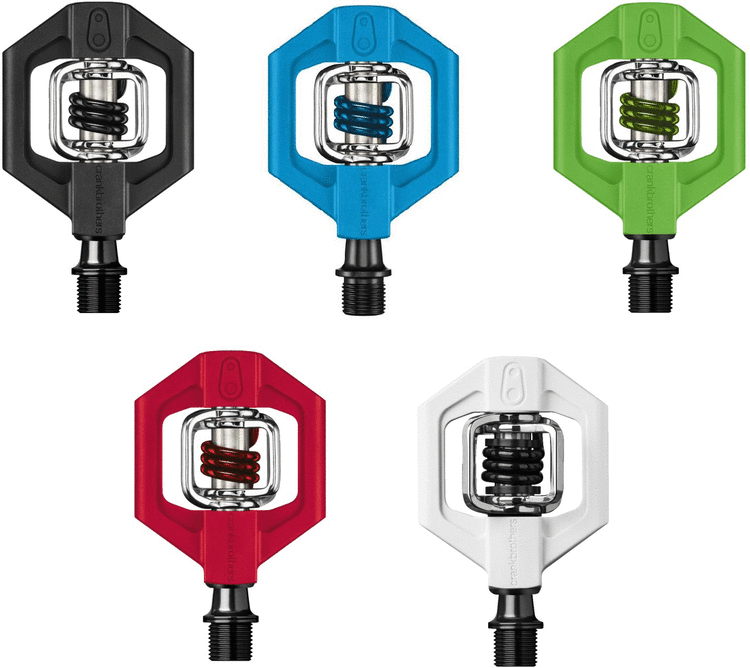 Black Red or Blue Crank Brothers Candy 1 Clipless MTB Bike Pedals with Cleats