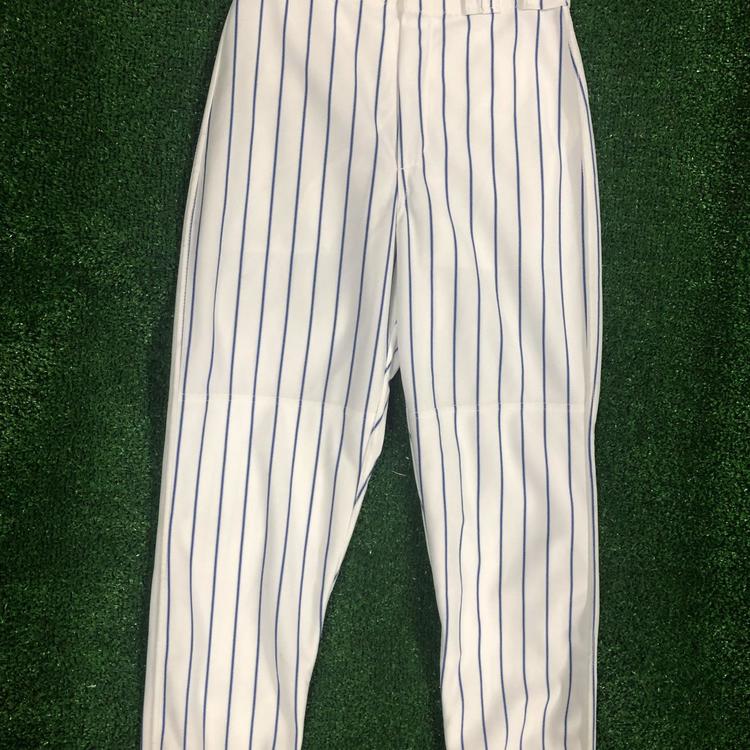 New Baseball Pants White Royal Stripe Adult S SidelineSwap