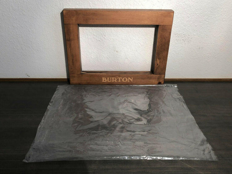 Burton 2019 Genuine Snowboard Reversible Wooden Picture Frame 16