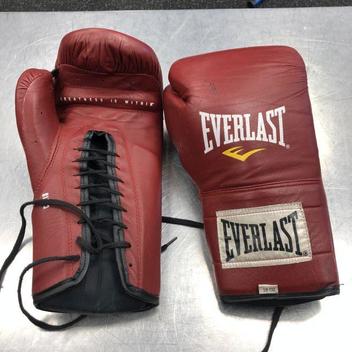 everlast lace up boxing gloves