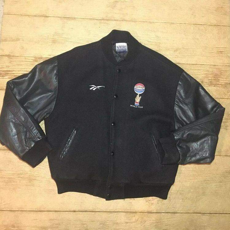 reebok leather jacket