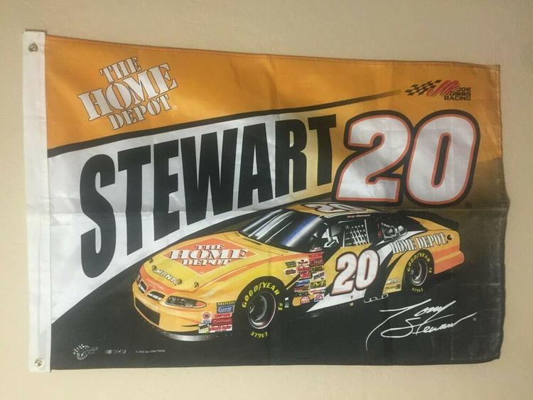 Nascar Tony Stewart Home Depot Racing Vintage Joe Gibbs 29 X 44