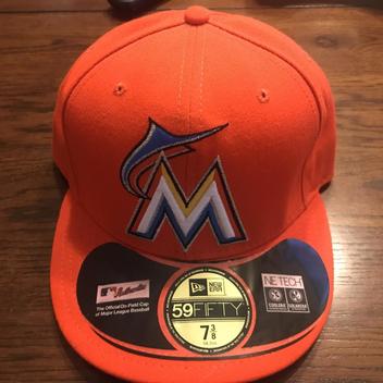 orange marlins hat