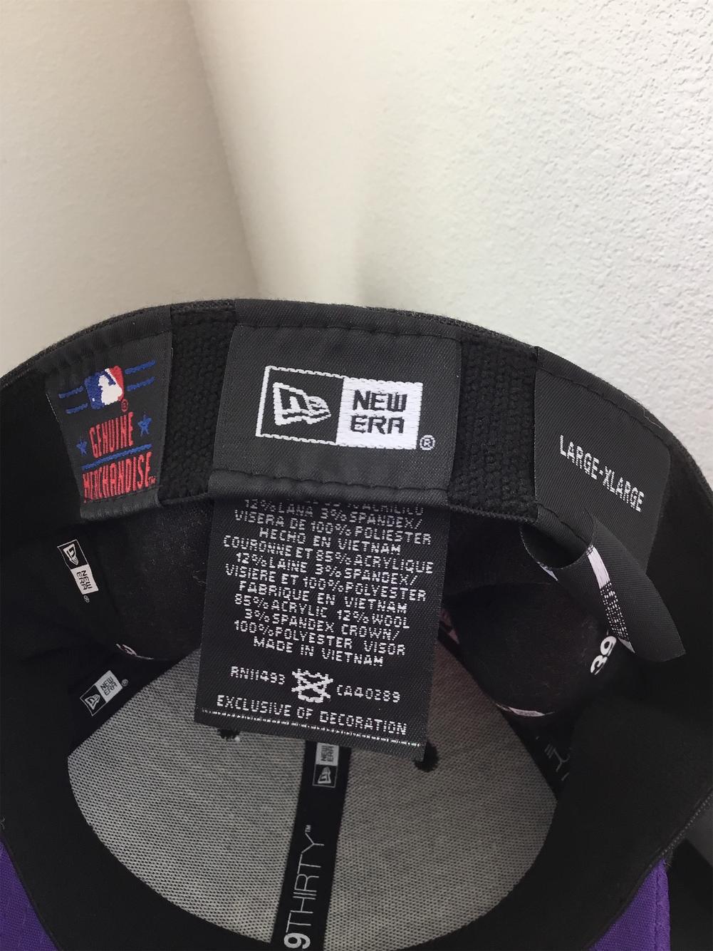 Colorado Rockies New Era LXL Ball Cap In Purple And Dark Grey