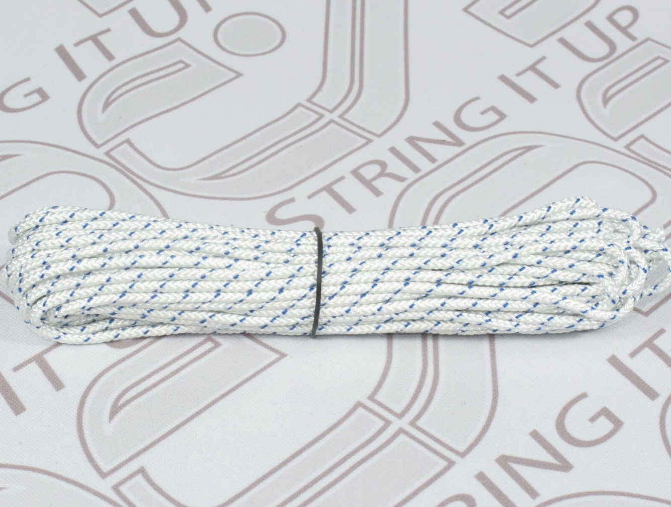 Lacrosse Sidewall 10 Yards/30 Feet New Stringing Supplies White w/Royal