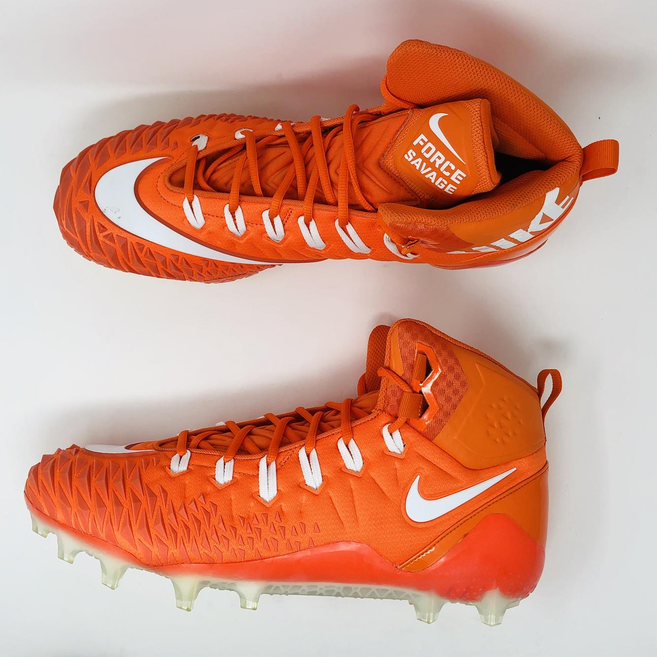 orange football cleats