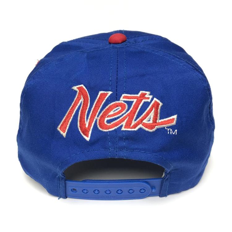 Vintage New Jersey Nets Snapback Hat Sports Specialties Back Script