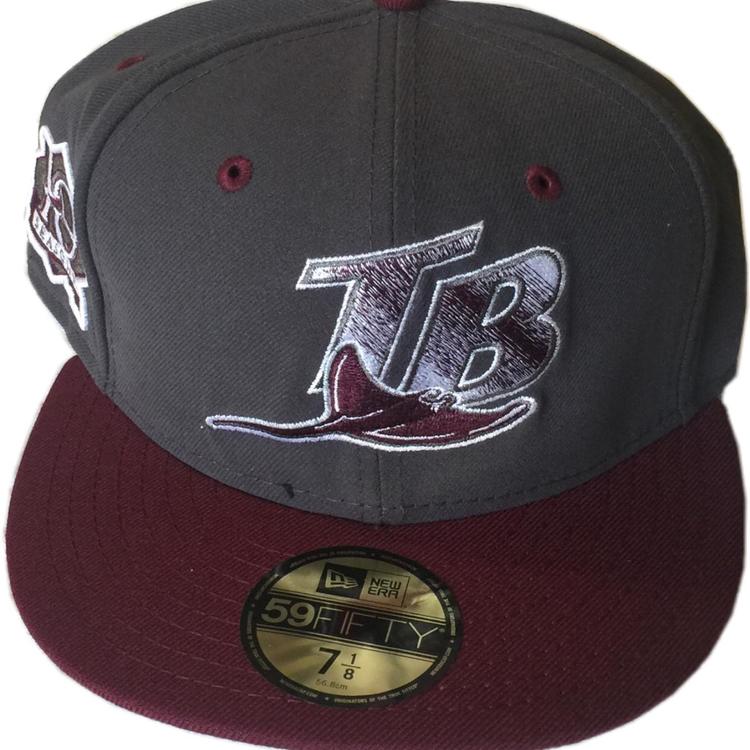 tampa bay rays fitted hat