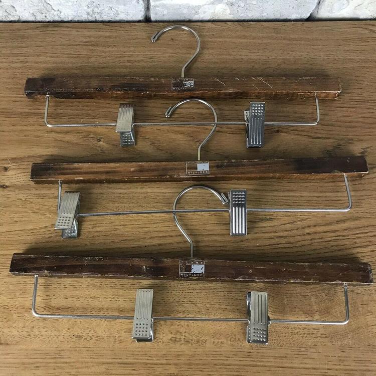 used wooden hangers