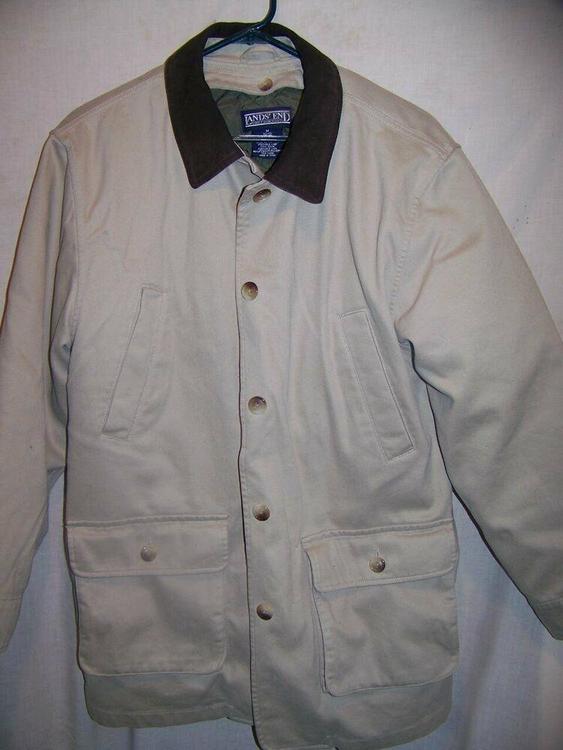 Lands End Cotton Barn Field Jacket Coat Women S Medium 10 12 Cotton Barn Field Jacket Coat