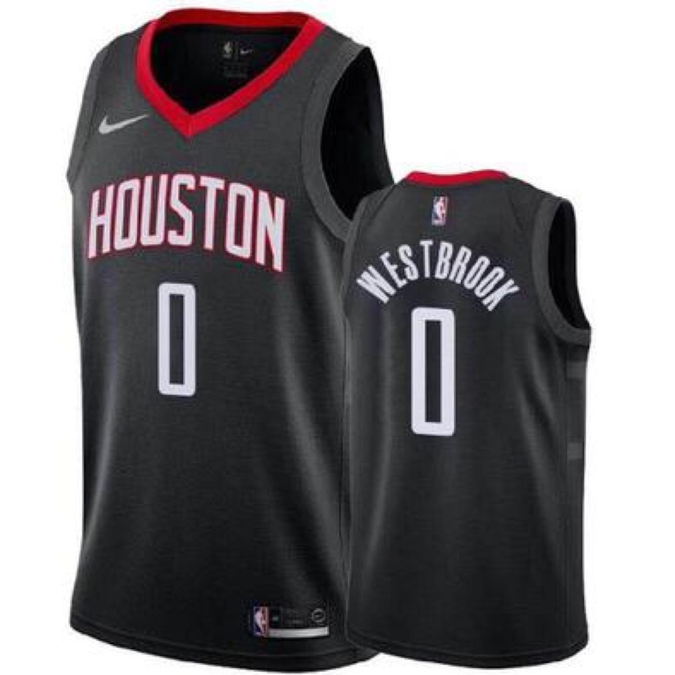 westbrook black rockets jersey