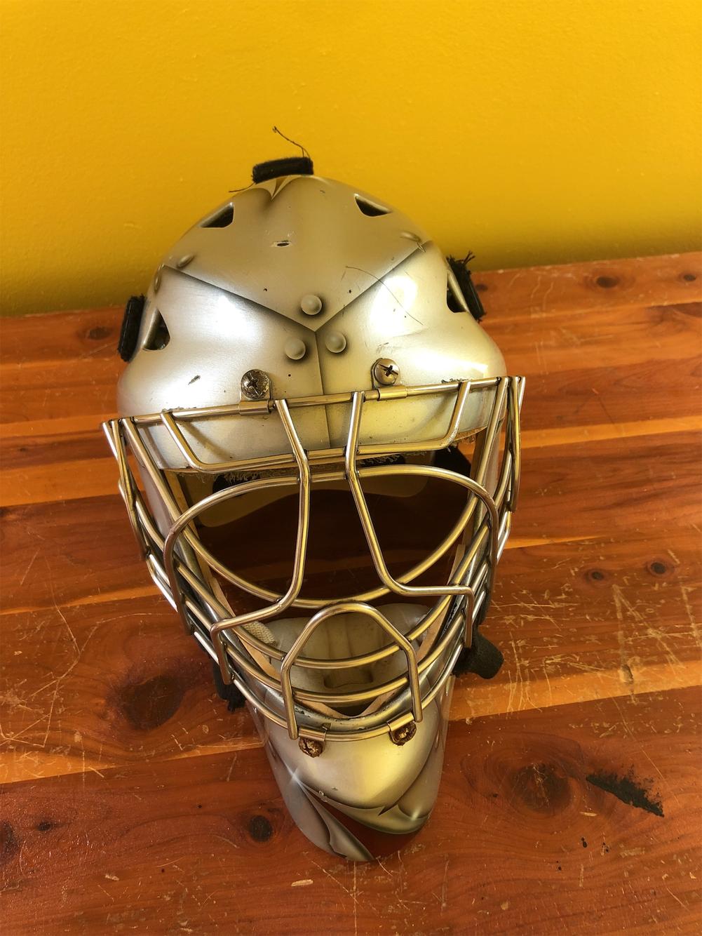 Goalie Mask Made By Eddy Masks Old Custom Paint SidelineSwap