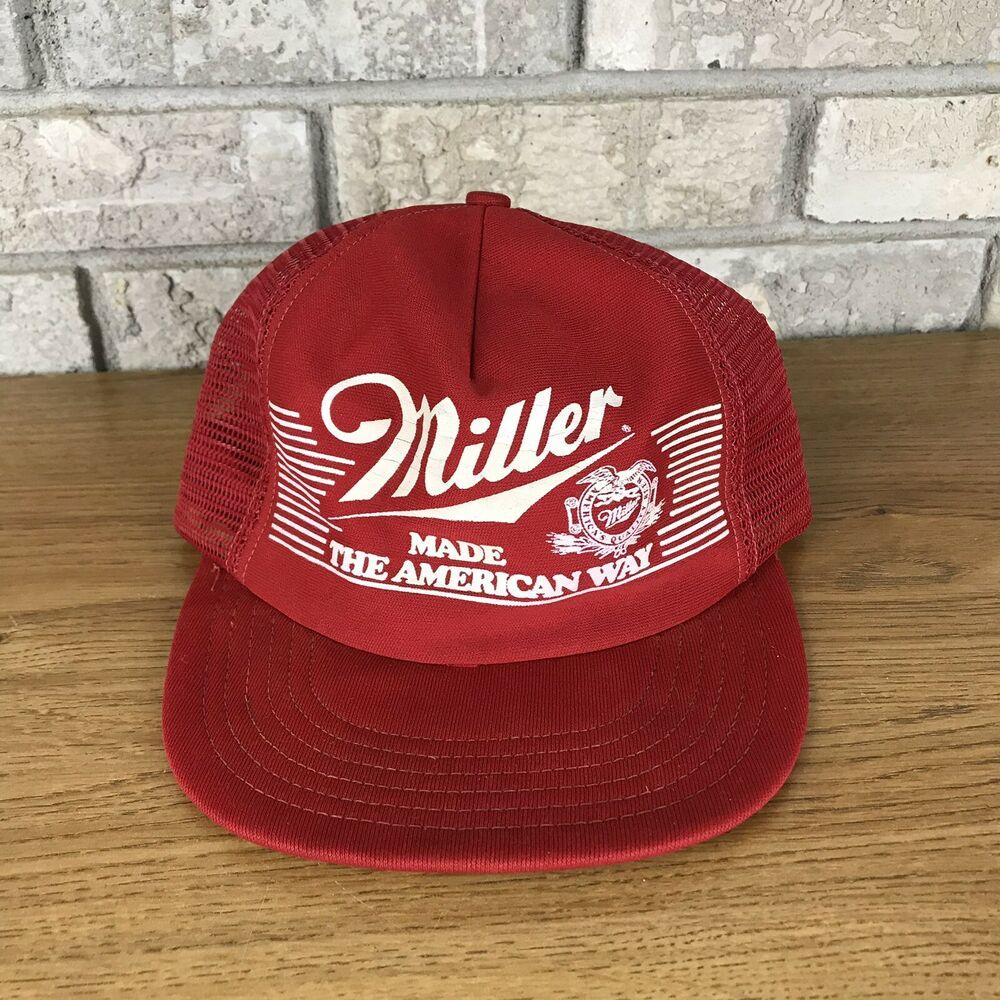 miller beer hat