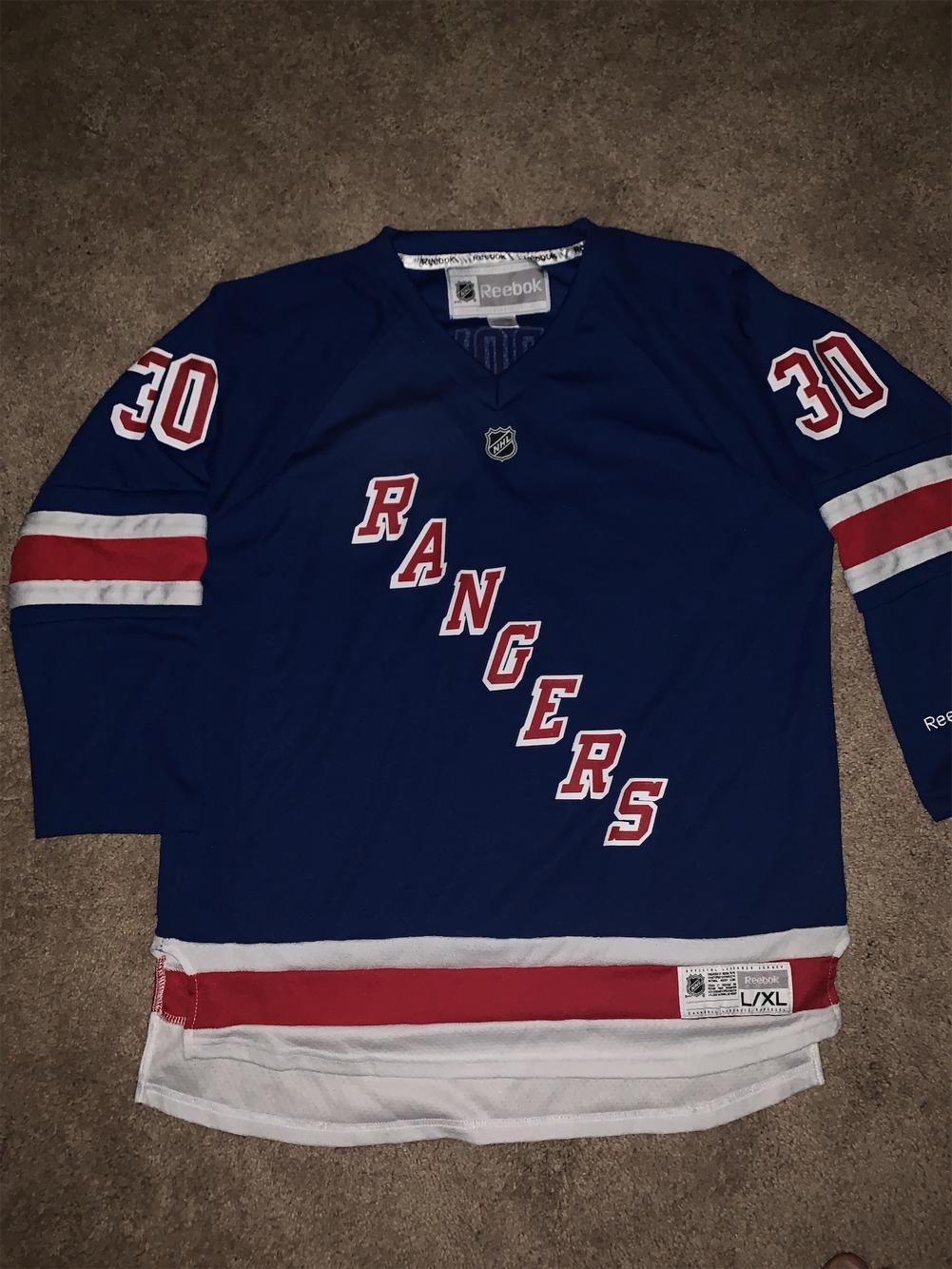 reebok rangers jersey