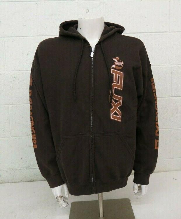 brown zip up hoodie mens