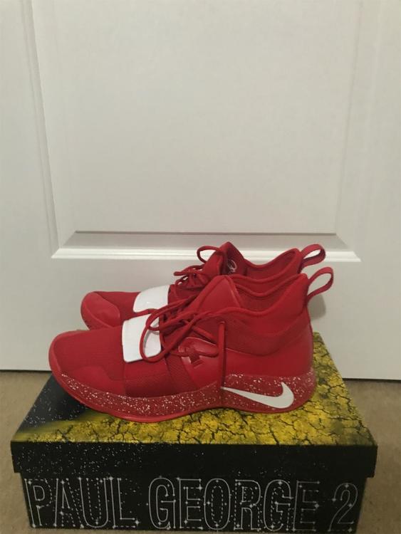 paul george shoes red