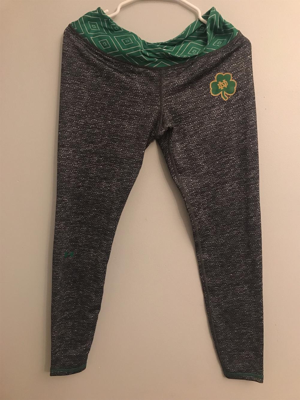 Notre Dame Lacrosse New Under Armour Compression Pants Rare Brand New