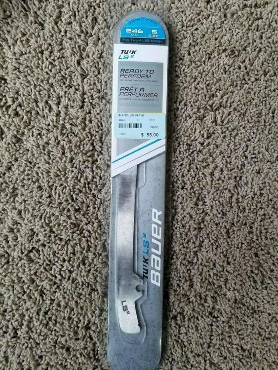 Bauer TUUK Light Speed 2 LS2 Edge Stainless Steel Pair of Pro Runners 7374