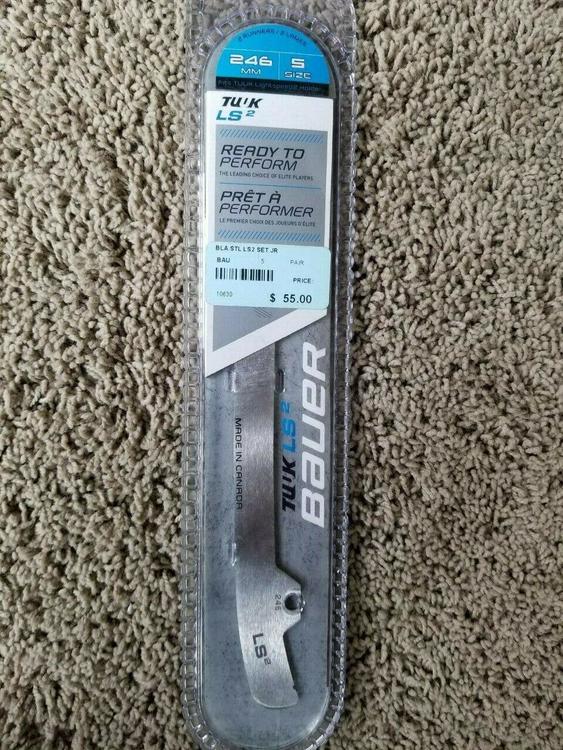 Bauer TUUK Light Speed 2 LS2 Edge Stainless Steel Pair of Pro Runners 7374