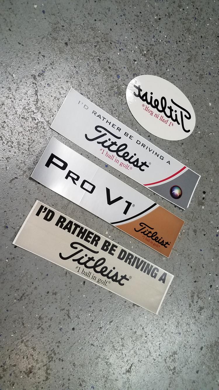 New "old school" Titleist sticker pack SidelineSwap