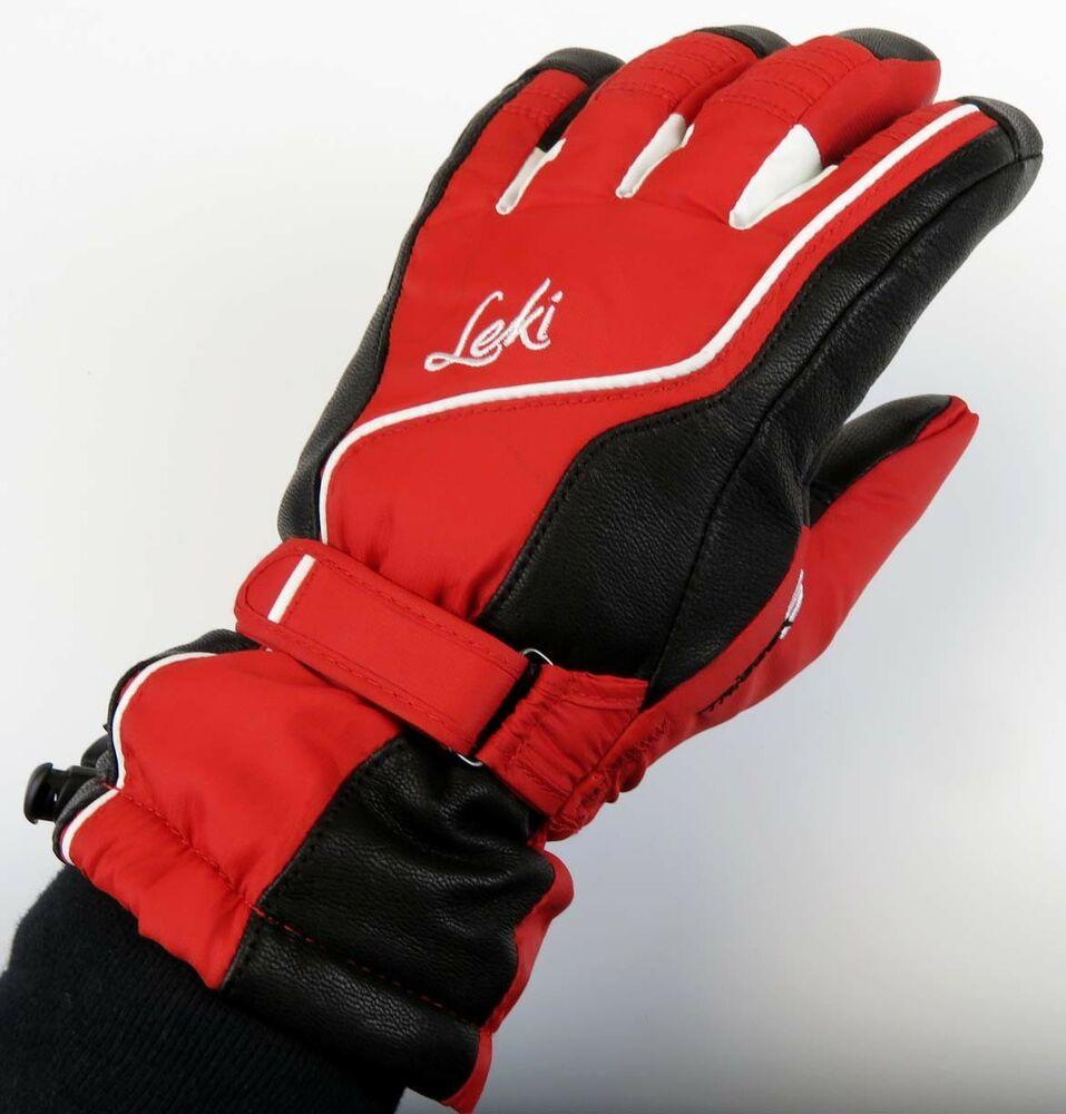 NEW 150 Leki Womens Sierra S Goretex Insulated Leather Ski Gloves