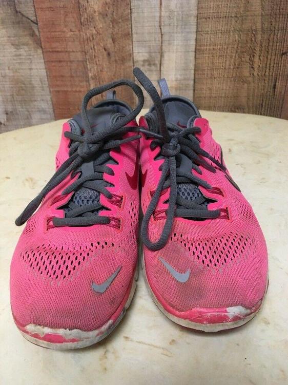 pink training shoes