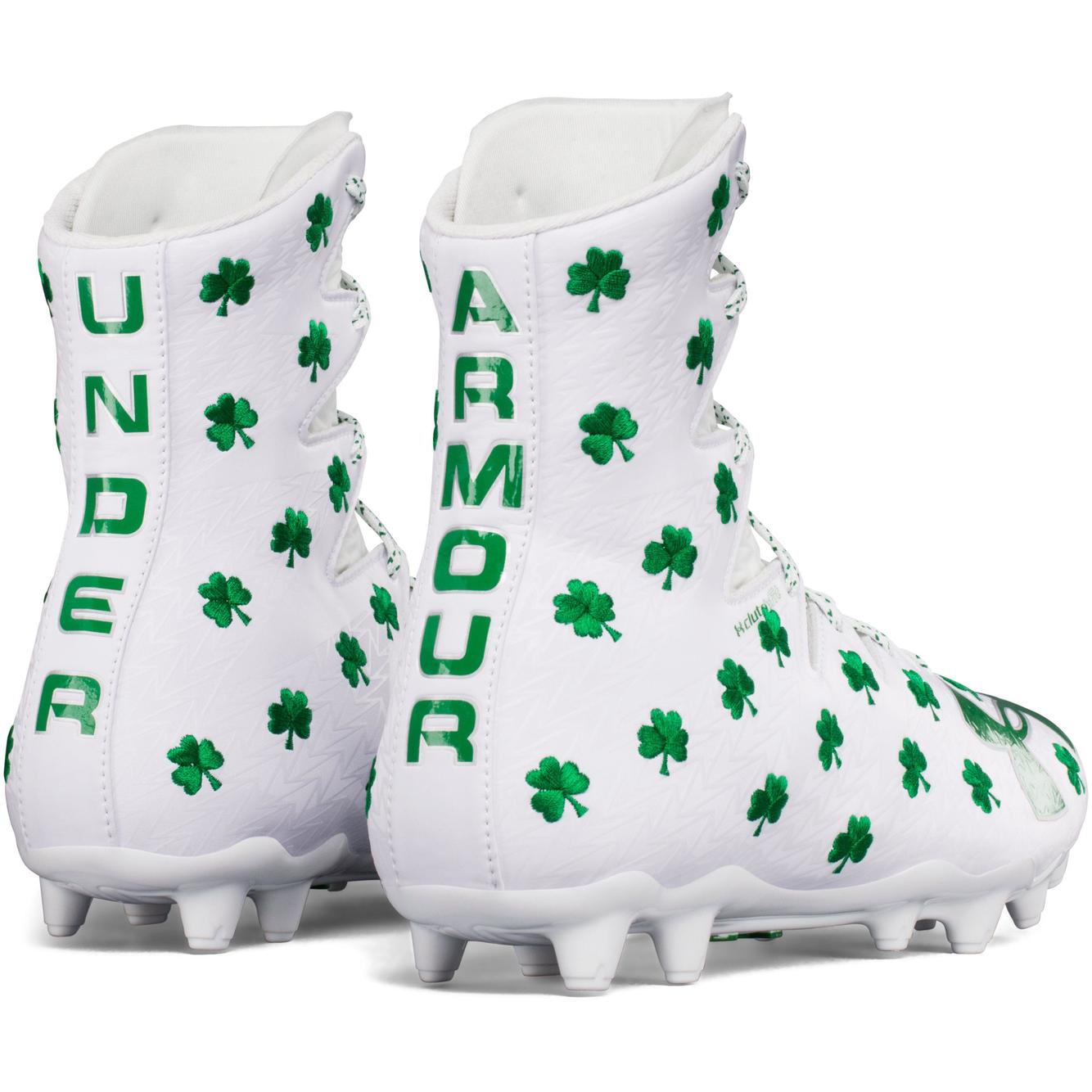 ua limited edition shamrock highlight lacrosse cleats