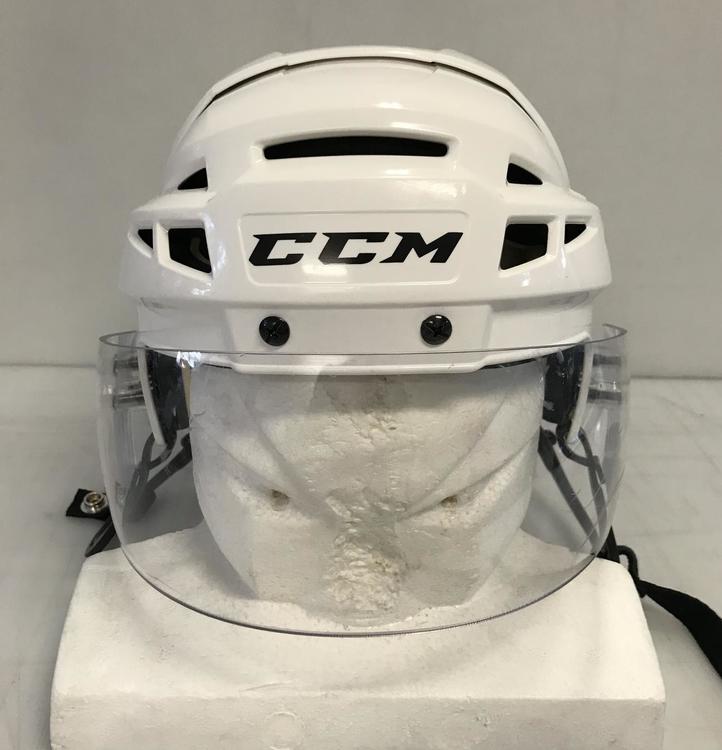 CCM V08 Pro Stock Hockey Helmet Small White Oakley Visor 9166