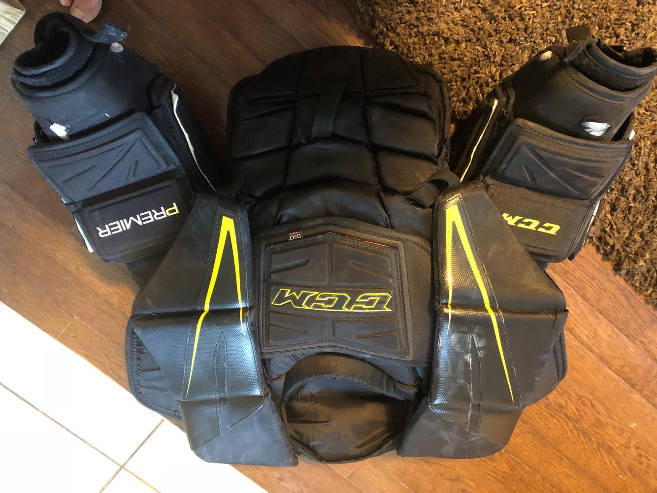 Extra Large CCM Premier Pro Goalie Chest and Arm Protector Goalie Chest