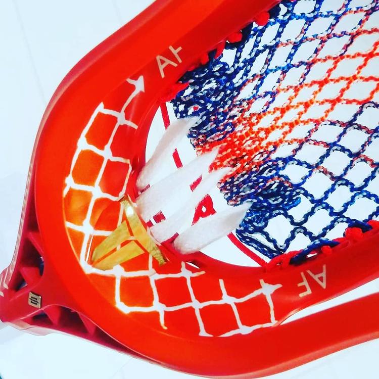ECD Lacrosse CUSTOM DYE Any head Any Dye Any Mesh Orange Blue FCA FJay Lacrosse Sticks