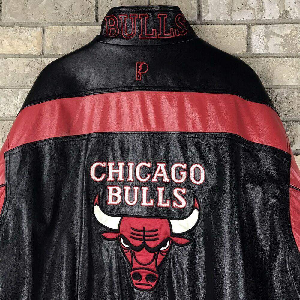 Pro player chicago bulls leather jacket Clearance