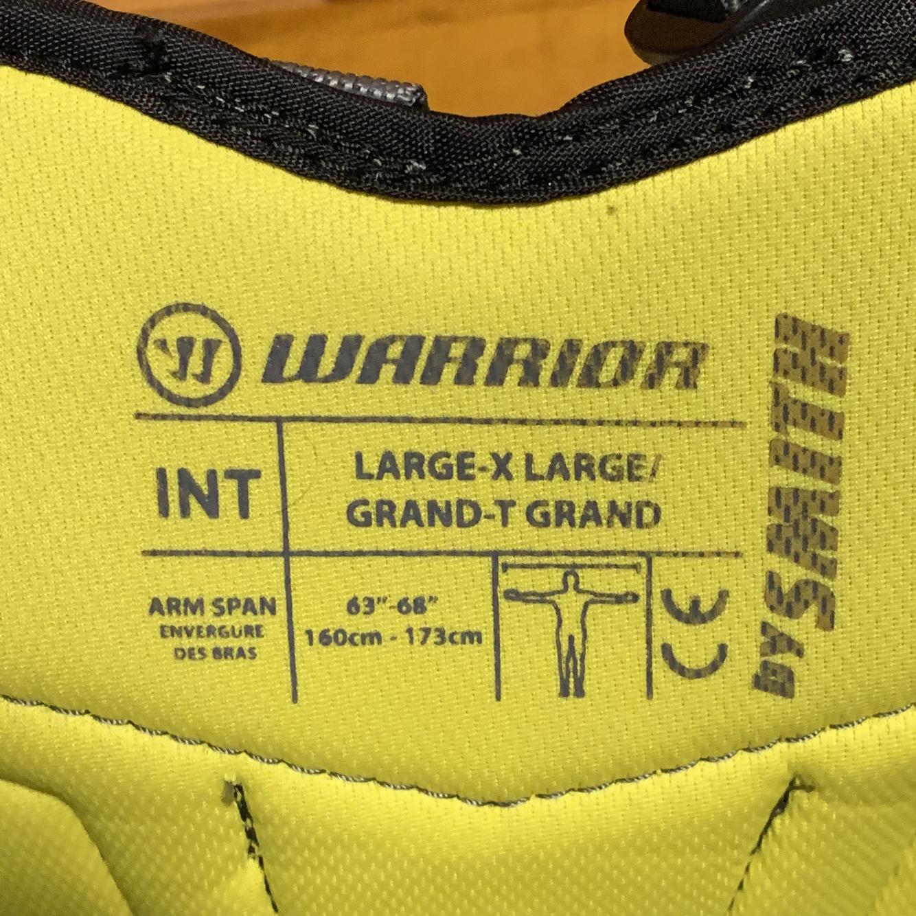 Large Warrior Ritual G2 SE Goalie Chest and Arm Protector Goalie Chest Protector Intermediate