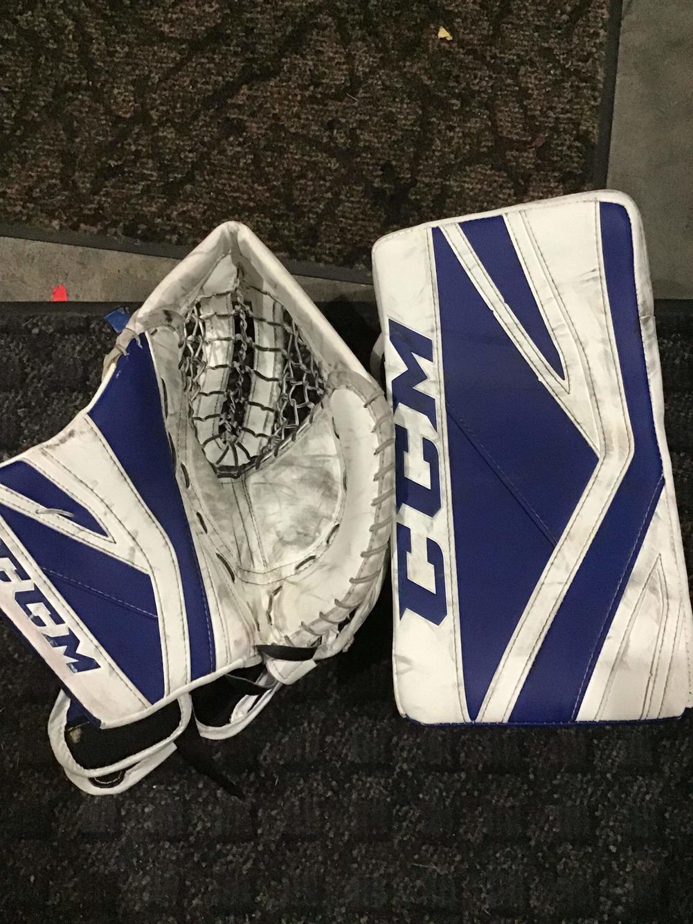 CCM Premier II Pro Goalie Gloves & Blockers Regular Senior Pro