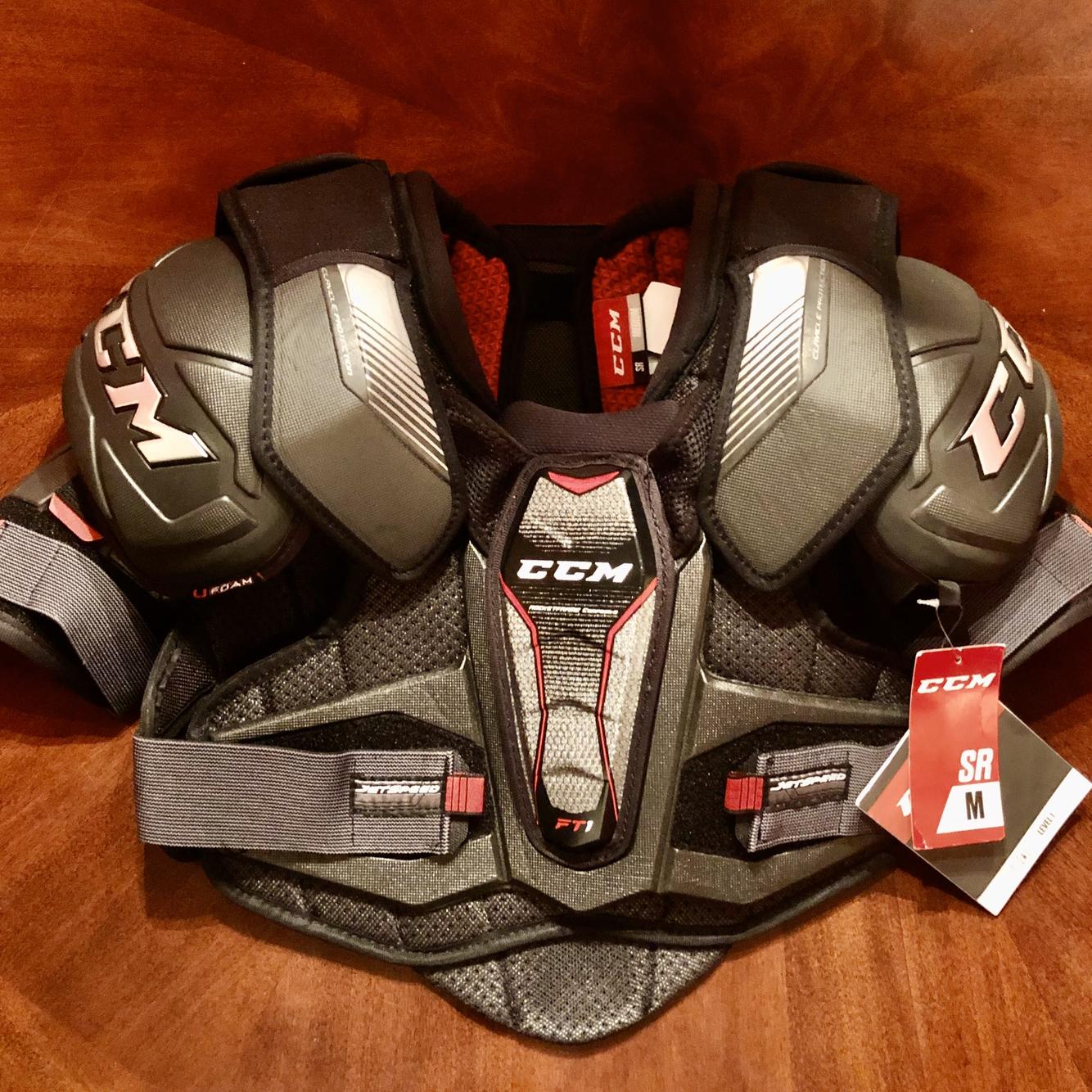 Medium JetSpeed FT1 Shoulder Pads Senior SidelineSwap