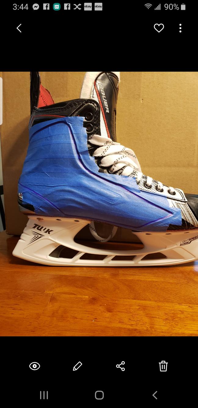 Custom NHL approved shot blockers SidelineSwap