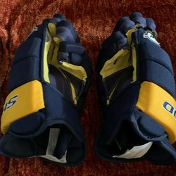 Details about / Sherwood BPM 120 Roller Inline ICE Hockey Gloves~Red//Blue//Yellow~Size 14+