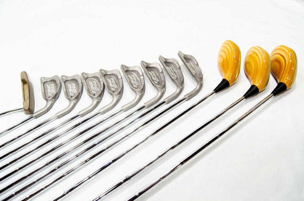 Ping EXTREMELY RARE IRON SET ZING 2 KARSTEN RH 37 1/2" KARSTEN STEEL REG Golf Clubs