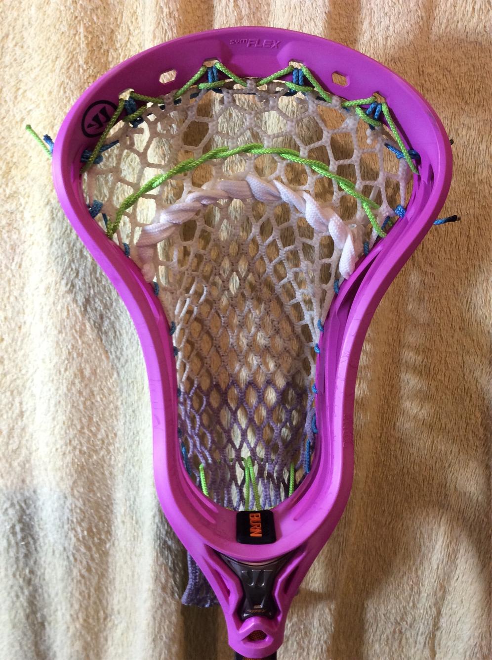 Warrior Purple Dyed Defense Burn 2 Max Head Lacrosse Sticks