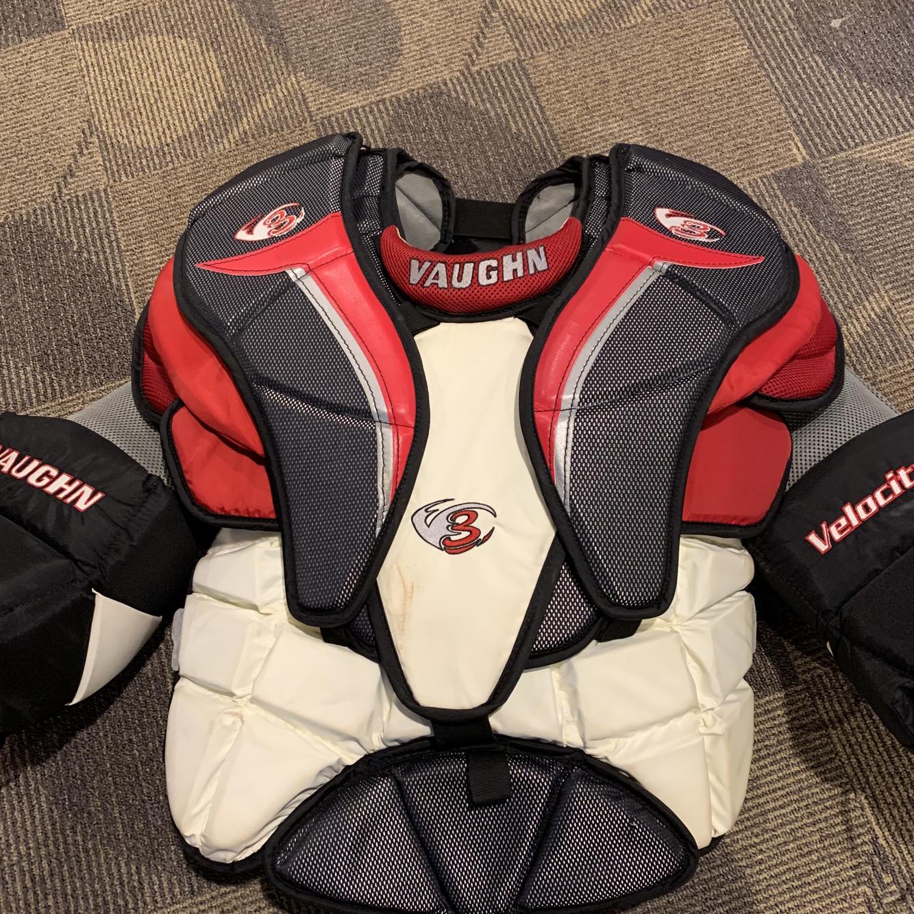 Large Vaughn Goalie Chest Protector Senior SidelineSwap