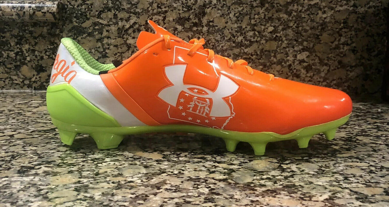 under armour spotlight cleats orange