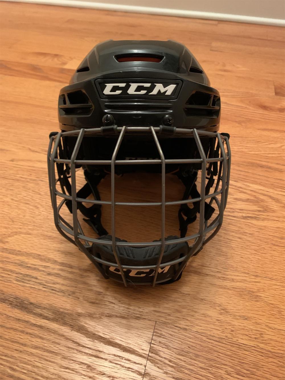 CCM Tacks 710 Helmet Black Small w/ FM 680 Small Cage SidelineSwap