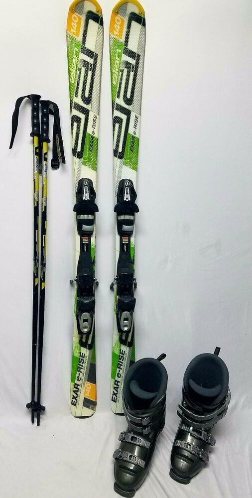 Elan SKI PACKAGE 140cm , BINDINGS, DALBELLO BOOTS, NEW POLES w/info can