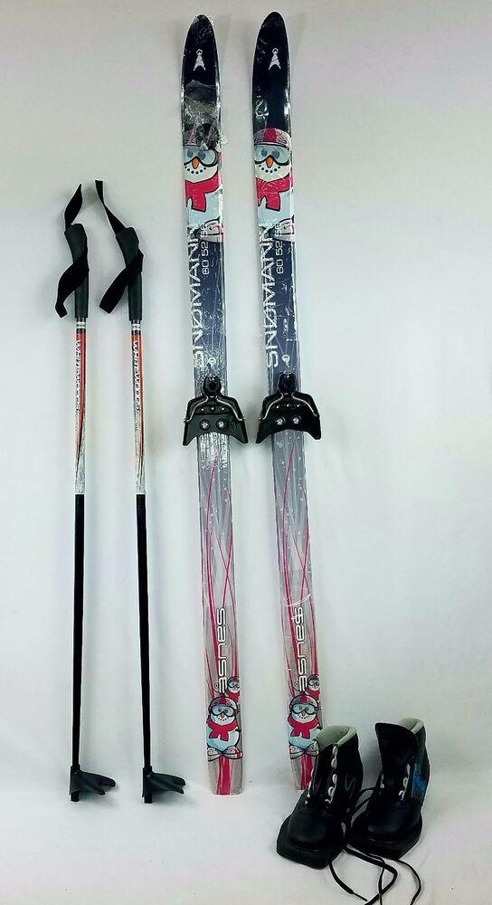 Kids Cross Country Package, 110 cm Asnes Snowman Skis, 3 PIN BOOTS